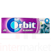 Kramtomoji guma ORBIT BLUEBERRY 10vnt.